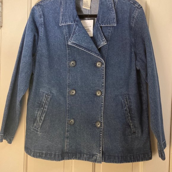 Appleseed's Jackets & Coats Appleseeds Double Breasted Denim Jacket